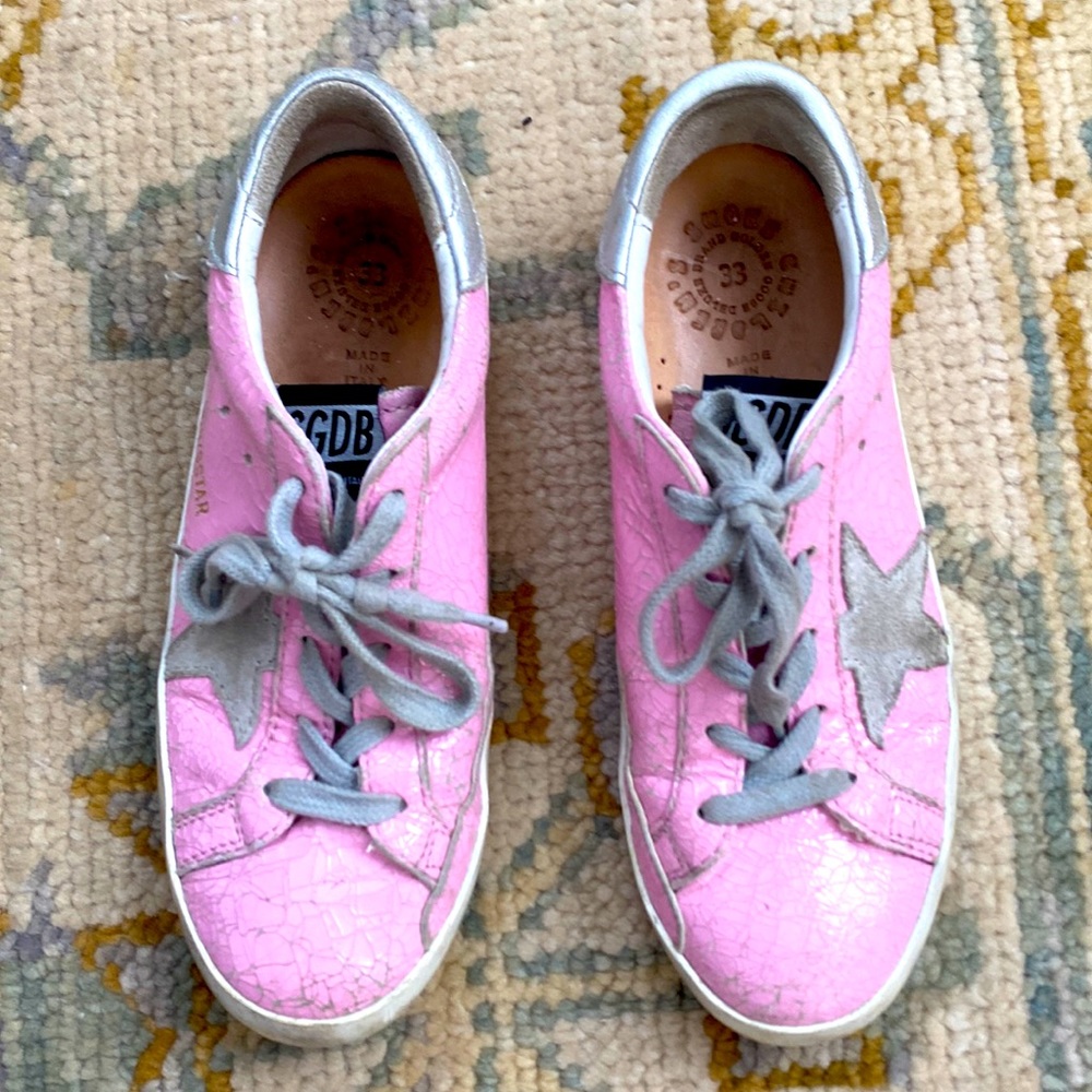 Golden Goose Pink Girls Sneakers
